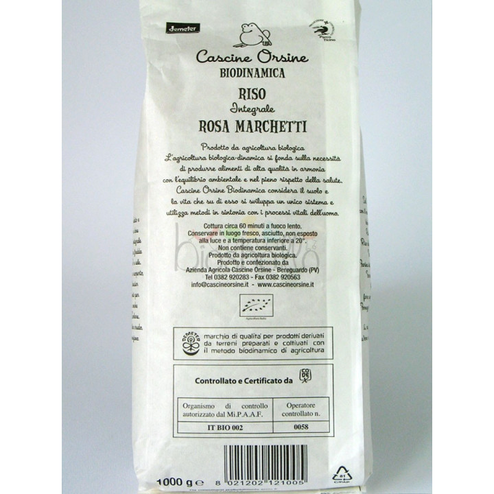 Riso integrale Rosa Marchetti 1kg