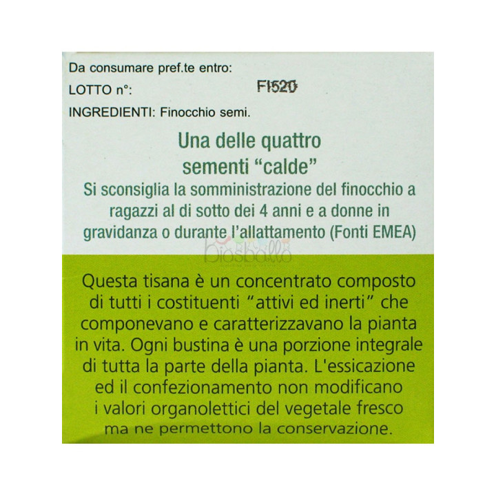 Infuso Finocchio 45g