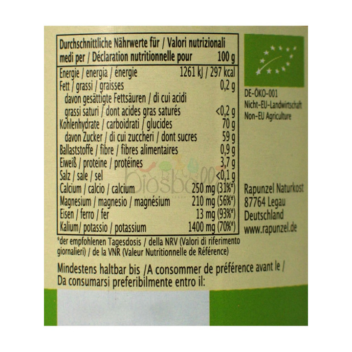 Melassa di zucchero di canna 300g