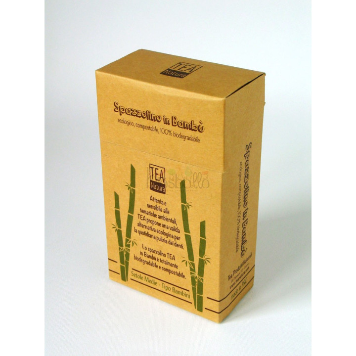 Spazzolino denti di bambù per Bambini