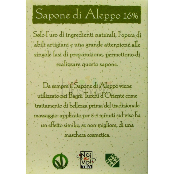 Sapone di Aleppo 16% 200g