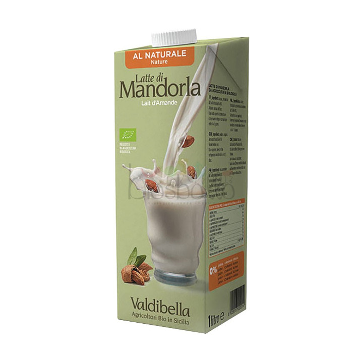 Latte di mandorla senza zucchero Valdibella 1l