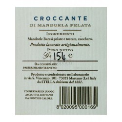 Croccante di mandorle pelate 140g