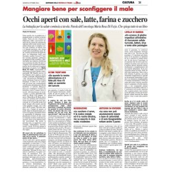 Mangiare bene per sconfiggere il male di Maria Rosa Di Fazio