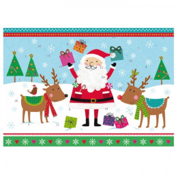 Calendario dell'Avvento - Babbo Natale e le renne