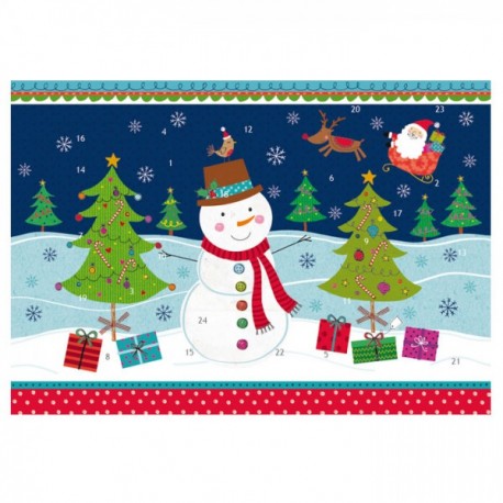 Calendario dell'Avvento - pupazzo di neve