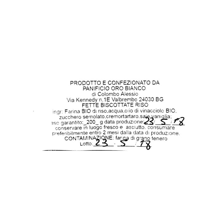 Fette biscottate salate di riso 200g