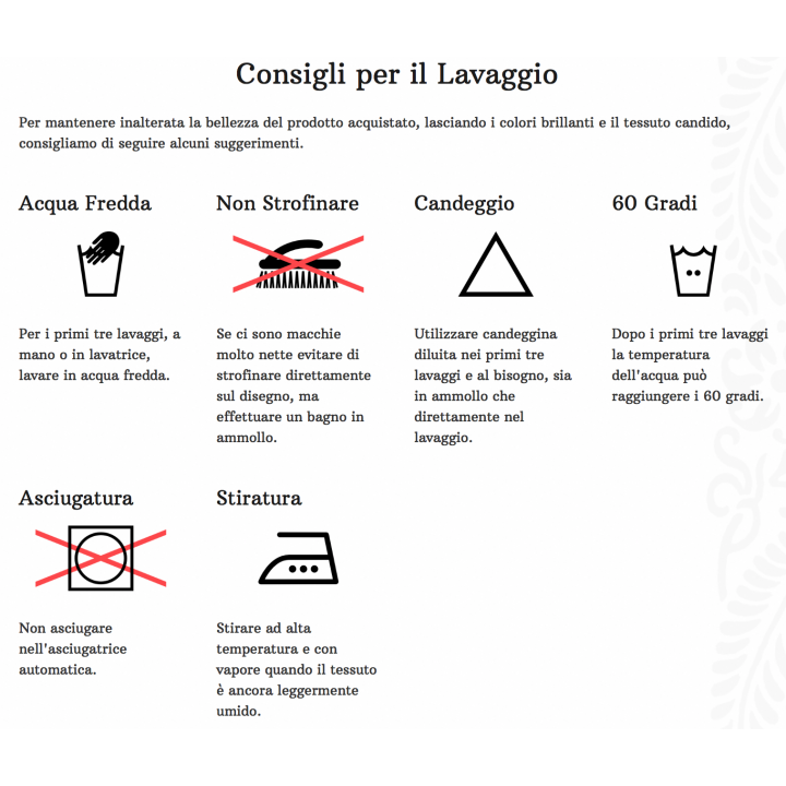 Tovaglietta Canovaccio 100% lino Fiori Pascucci 65x65