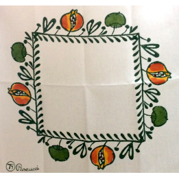 Tovaglietta Canovaccio 100% lino Melograno Pascucci 65x65