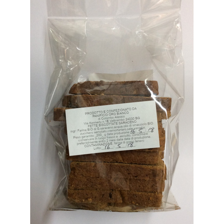 Fette biscottate dolci di grano saraceno 200g