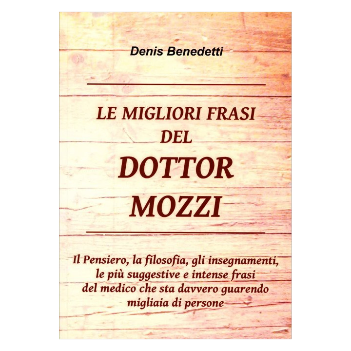 libro "Le migliori frasi del Dottor Mozzi"