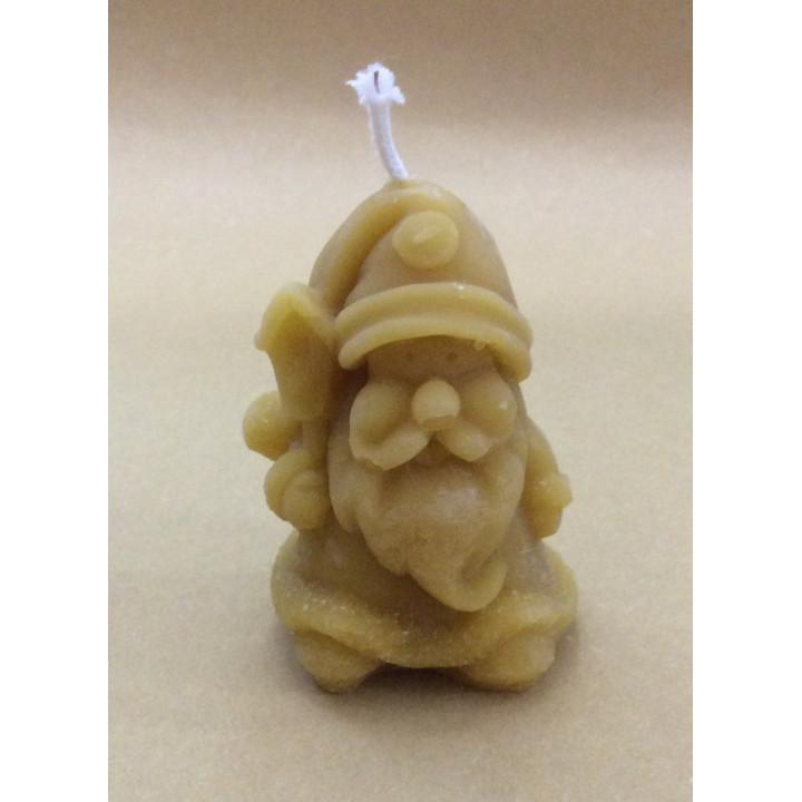 Candela Babbo Natale 100% cera d'api