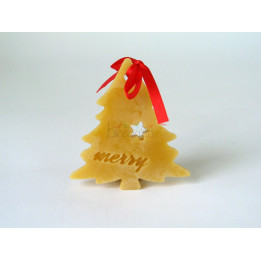 Candela Babbo Natale 100% cera d'api