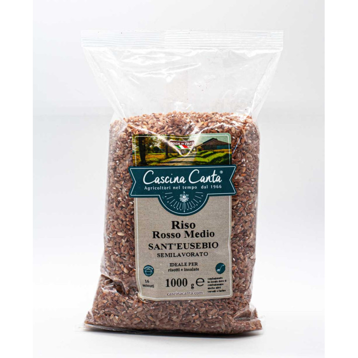 Riso Rosso Sant'Eusebio semilavorato 1kg