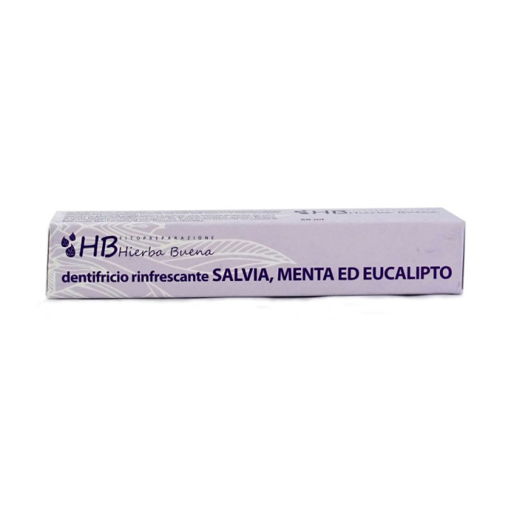Dentifricio rinfrescante alla salvia, menta, eucalipto 50ml
