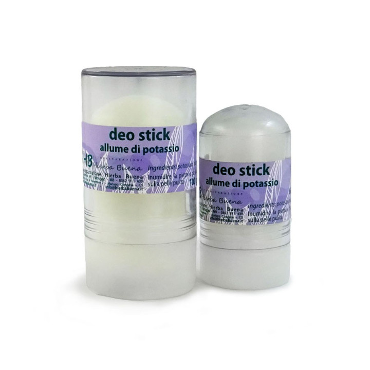 Pietra deodorante allume di potassio con stick 100g