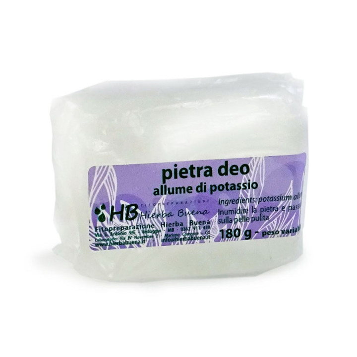 Pietra deodorante allume di potassio 180g