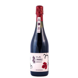 Vino Lambrusco Grasparossa DOC amabile senza solfiti 75cl