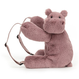 Peluche Zainetto Ippopotamo 28x30cm