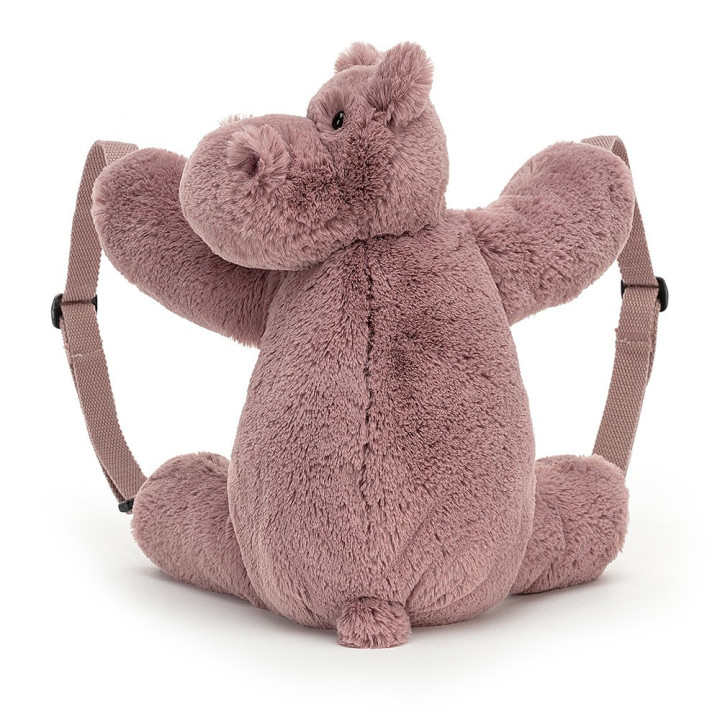 Peluche Zainetto Ippopotamo 28x30cm