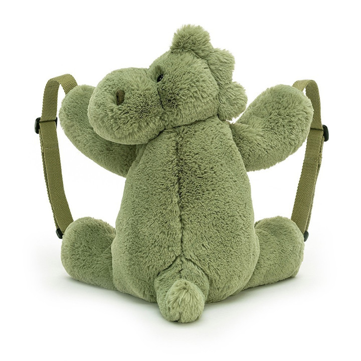 Peluche Zainetto Dinosauro 28x30cm