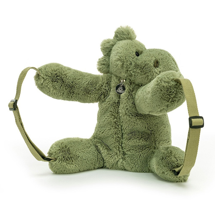 Peluche Zainetto Dinosauro 28x30cm