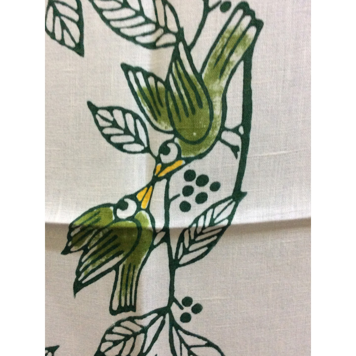Tovaglietta Canovaccio 100% lino Uccellini  Pascucci 65x65