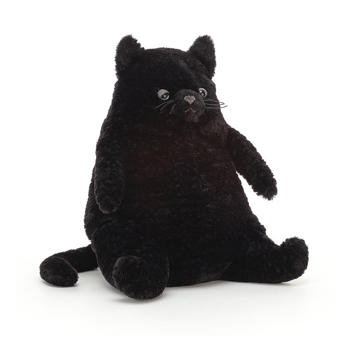 Peluche Amore Cat black 26x18cm