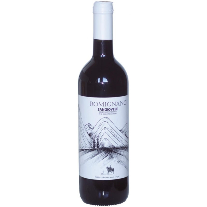 Vino rosso toscano IGT Sangiovese senza solfiti aggiunti 75cl