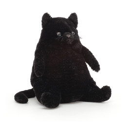 Peluche Amore Cat black 26x18cm