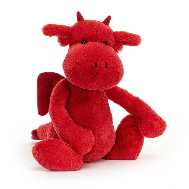 Drago rosso peluche 31cm