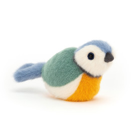 Uccellino cinciallegra peluche 10cm