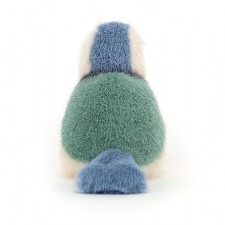 Uccellino cinciallegra peluche 10cm