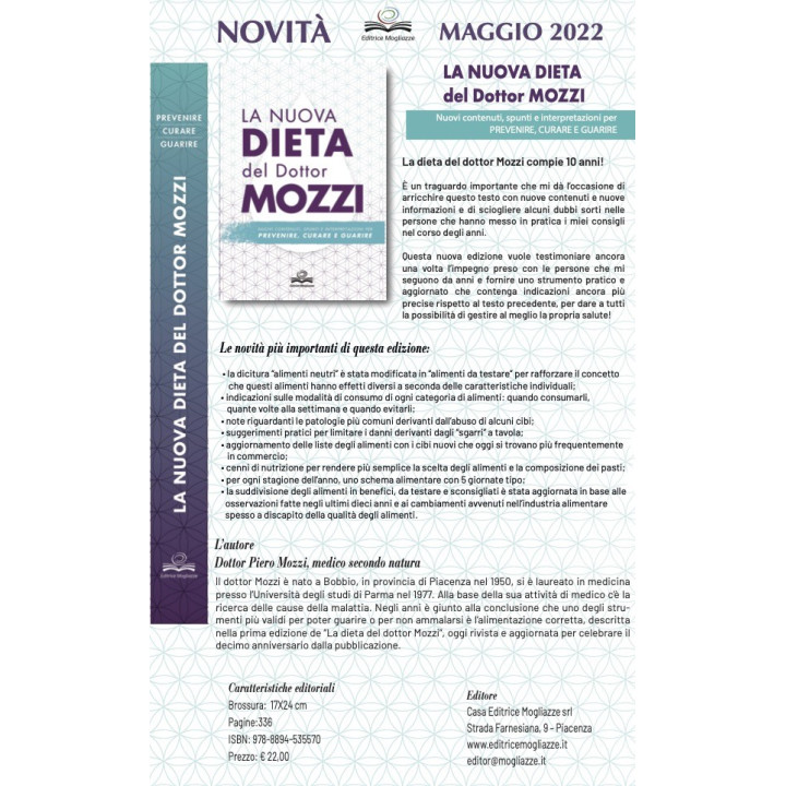 libro "La NUOVA dieta del dr. Mozzi"