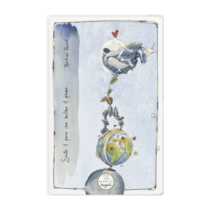 Quaderno Equilibrio 10x15 cm di carta ecologica con illustrazioni