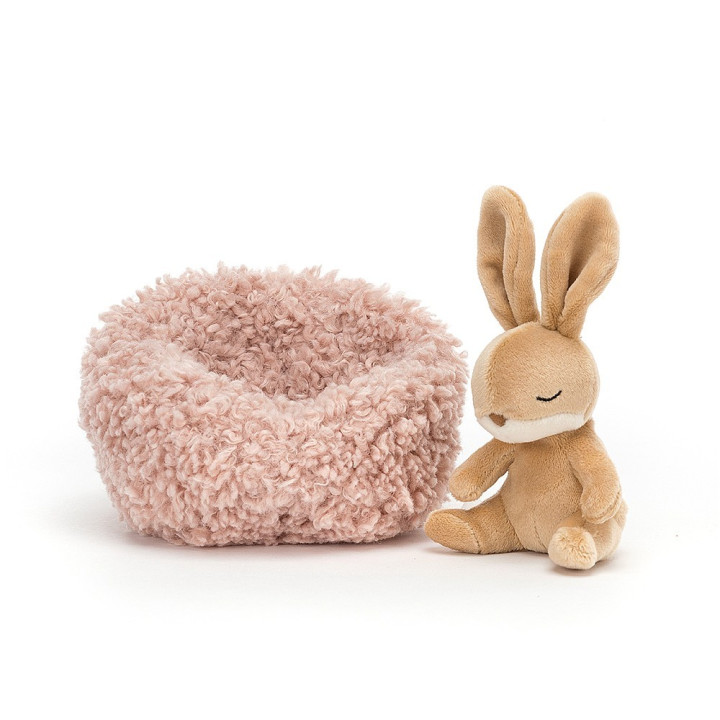 Coniglietto in letargo peluche 12x12cm