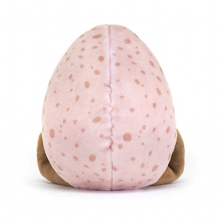 Uovo rosa squisito peluche 10x6cm