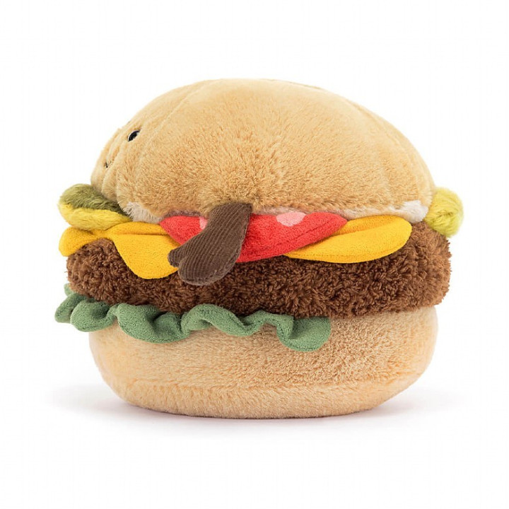 Panino Burger Peluches Jellycat 12x12cm