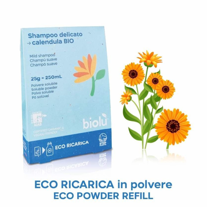 SHAMPOO CALENDULA BIO solubile Biolù novità