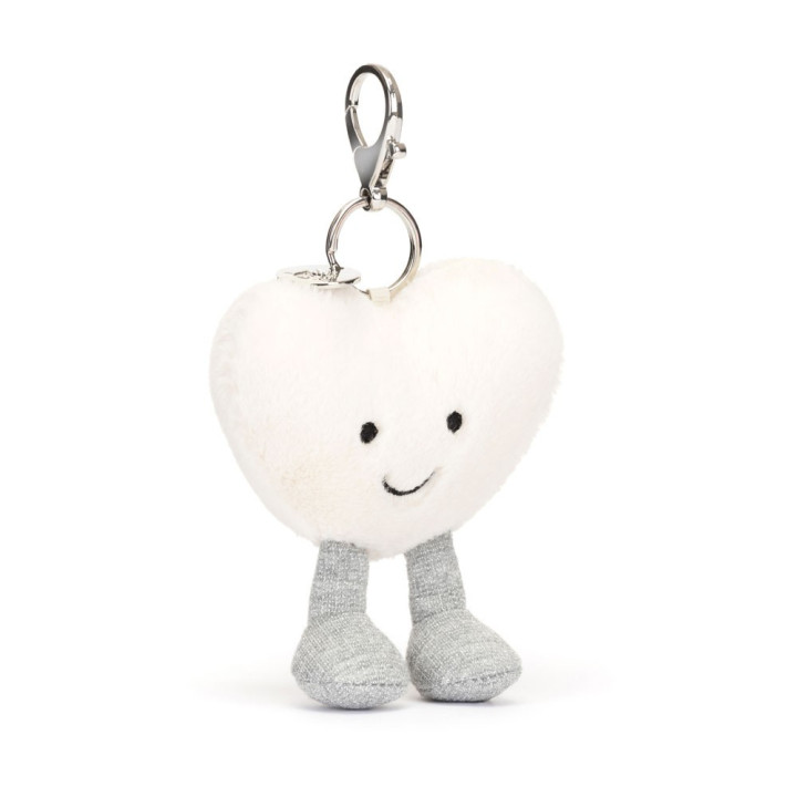 Ciondolo da borsa Cuore Crema Jellycat 13x9x3cm