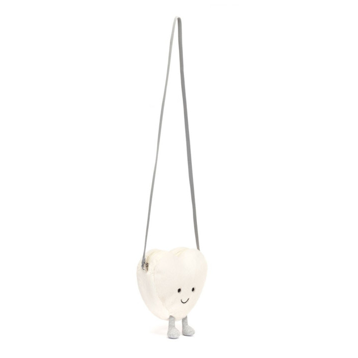 Borsetta Amuseable Cream Heart peluches Jellycat 17x18x5cm