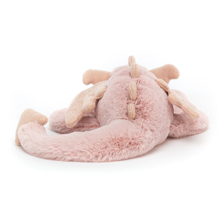 Drago rosa peluches Jellycat 8x8x30cm