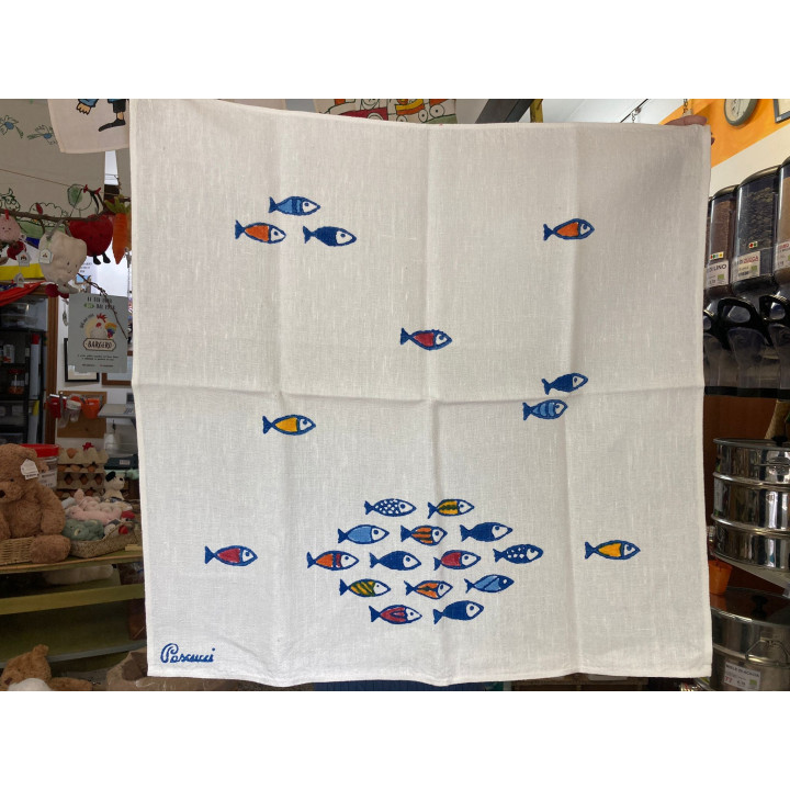 Tovaglietta Canovaccio 100% lino Pesciolini Pascucci 65x65