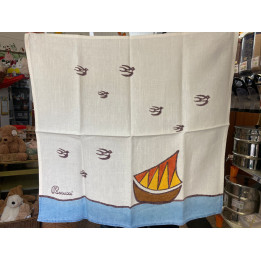 Tovaglietta Canovaccio 100% lino Barca Mare Pascucci 65x65