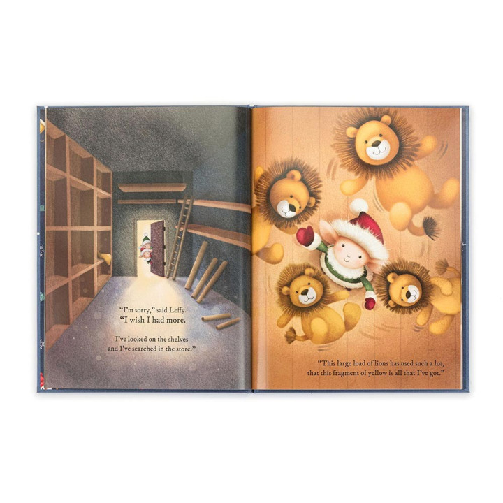 Libro L'elfo Eldo e il coniglietto pasticcione patchwork Jellycat