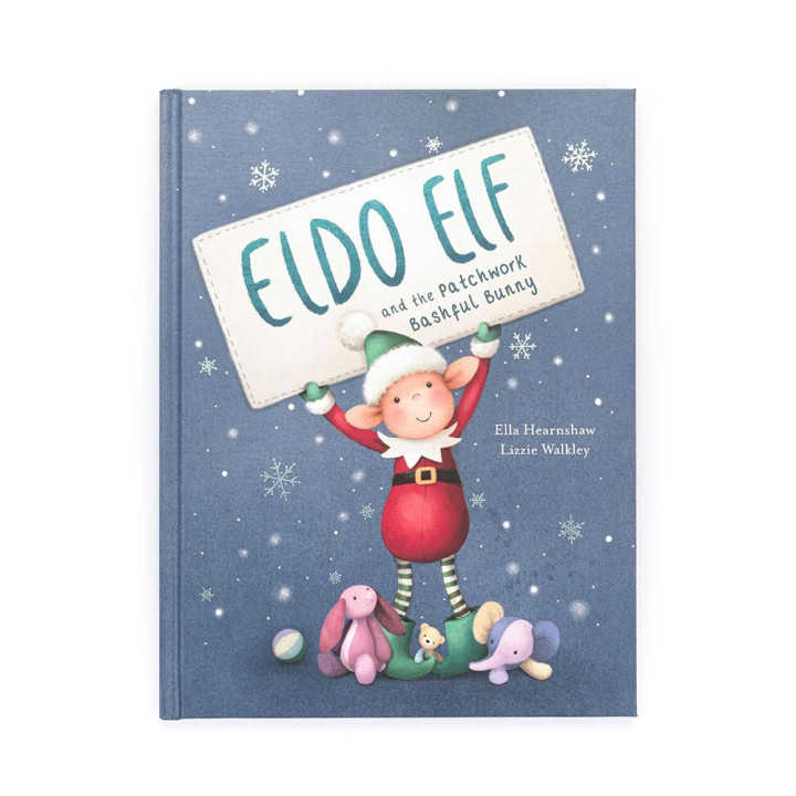 Libro L'elfo Eldo e il coniglietto pasticcione patchwork Jellycat