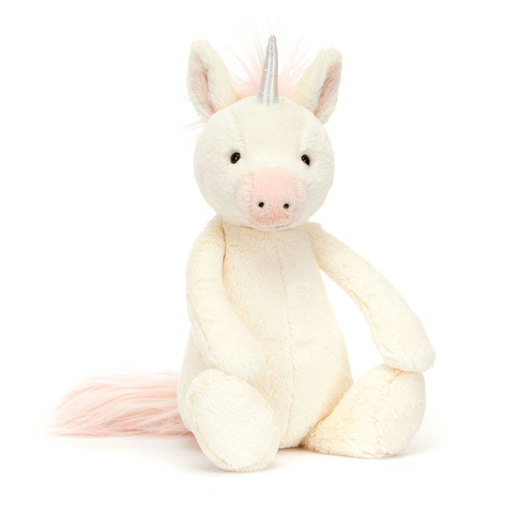 Bashful Unicorn Peluche Jellycat 31x12x9cm