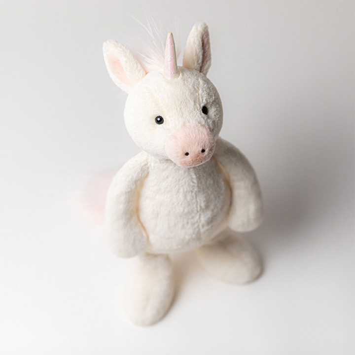 Bashful Unicorn Peluche Jellycat 31x12x9cm