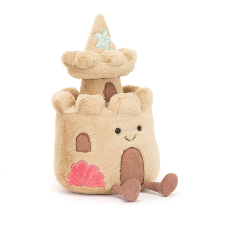 Amuseables Sandcastle Peluche Jellycat 29x15x14cm