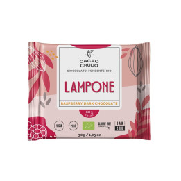 Cacao Crudo Fondente Lampone 30g